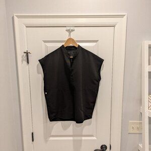 FIGS Black Rafaela™ - Mandarin Collar Scrub Top Size Medium
